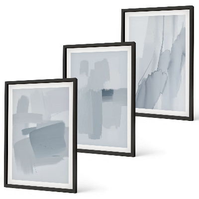 Gerahmtes bilderset Abstrakte Aquarellkunst
