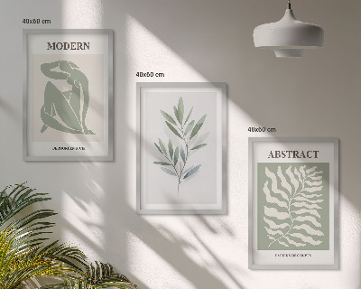 Gerahmtes bilderset Matisse Aquarell Boho-Design