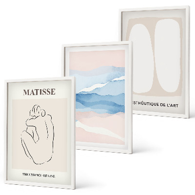 Gerahmtes bilderset Matisses abstrakte Formen