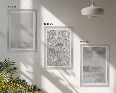 Gerahmtes Bilderset mit modernen minimalistischen Texturen