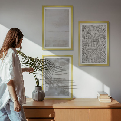 Gerahmtes bilderset Moderne minimalistische Texturen