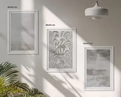 Gerahmtes Bilderset mit modernen minimalistischen Texturen