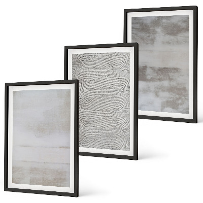 Gerahmtes bilderset Moderne minimalistische Texturen