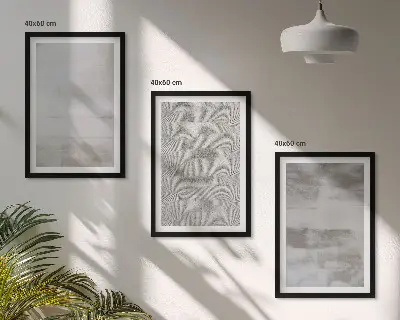 Gerahmtes Bilderset mit modernen minimalistischen Texturen