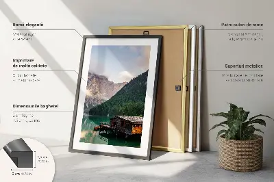 Geometrische Kartonmuster 3er-Set mit Rahmen