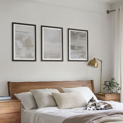 Bilder-3er-set mit rahmen Moderne, Used-Look-Texturen