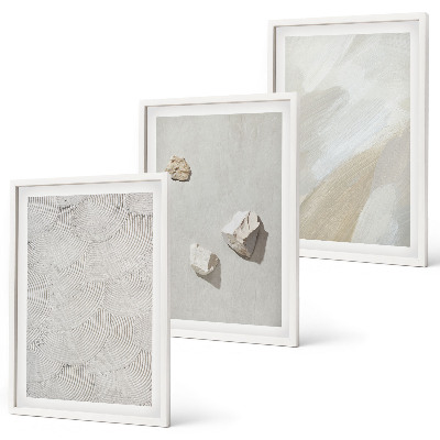 Gerahmtes bilderset Sandsteine ​​moderne Farbe