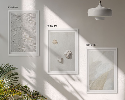 Gerahmtes bilderset Sandsteine ​​moderne Farbe