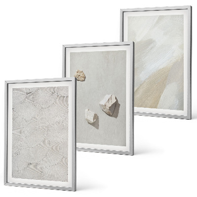 Gerahmtes bilderset Sandsteine ​​moderne Farbe