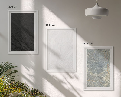 Bilder-3er-set mit rahmen Die Farben eleganter Steinstrukturen