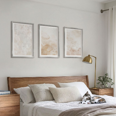 Gerahmtes bilderset Modische Pastelltexturen