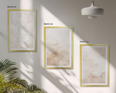 Gerahmtes bilderset Modische Pastelltexturen