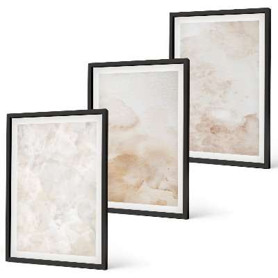 Gerahmtes bilderset Modische Pastelltexturen
