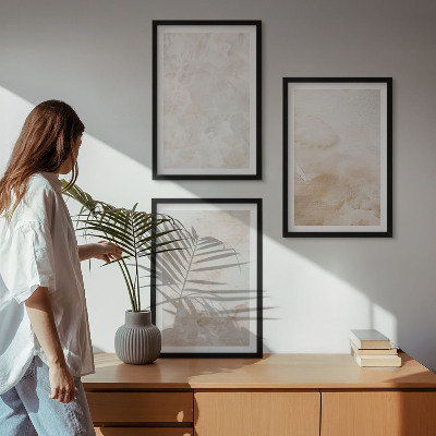 Gerahmtes bilderset Modische Pastelltexturen