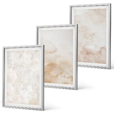 Gerahmtes bilderset Modische Pastelltexturen