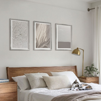 Bilder-3er-set mit rahmen Natürliche Boho-Texturen