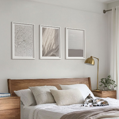 Bilder-3er-set mit rahmen Natürliche Boho-Texturen