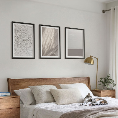 Bilder-3er-set mit rahmen Natürliche Boho-Texturen