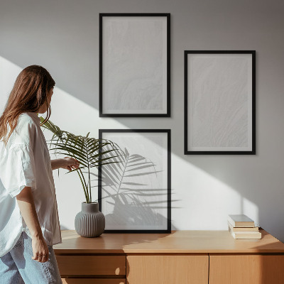 Gerahmtes bilderset Elegante Marmorstruktur