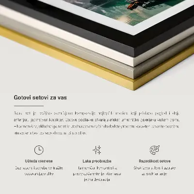 Gerahmtes Bilderset mit industriellen abstrakten Mustern