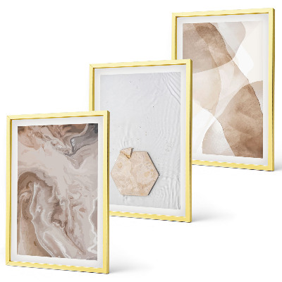 Gerahmtes bilderset Designerabstraktion der Natur