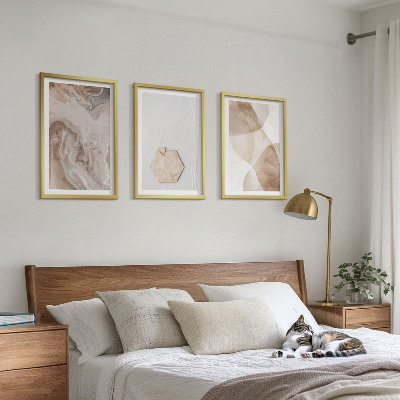 Gerahmtes bilderset Designerabstraktion der Natur