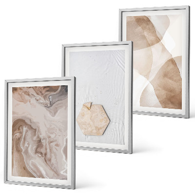 Gerahmtes bilderset Designerabstraktion der Natur