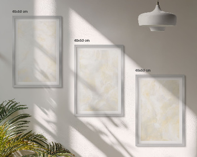 Gerahmtes bilderset Helles Strukturfarbendesign