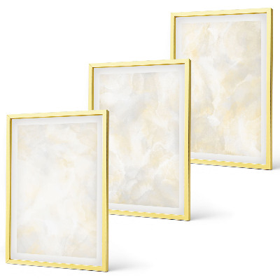 Gerahmtes bilderset Helles Strukturfarbendesign