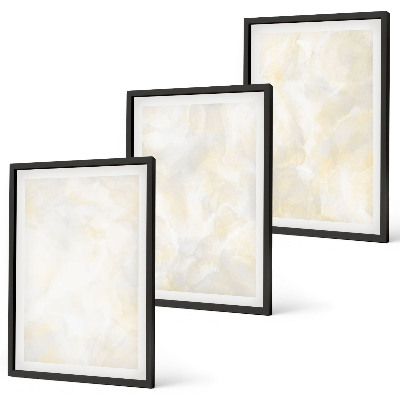 Gerahmtes bilderset Helles Strukturfarbendesign