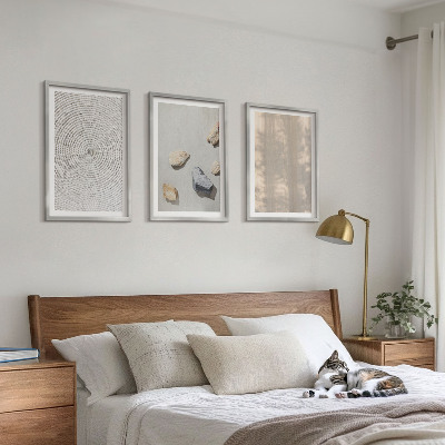 Gerahmtes bilderset Boho-Naturtexturen und -Strukturen