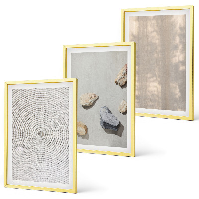 Gerahmtes bilderset Boho-Naturtexturen und -Strukturen
