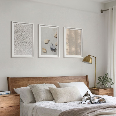 Gerahmtes bilderset Boho-Naturtexturen und -Strukturen