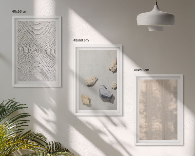 Gerahmtes bilderset Boho-Naturtexturen und -Strukturen