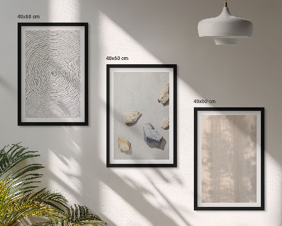 Gerahmtes bilderset Boho-Naturtexturen und -Strukturen