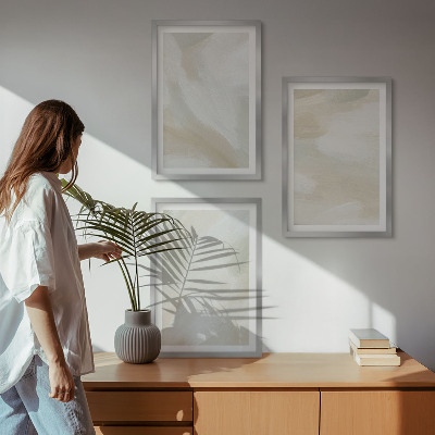 Bilder-3er-set mit rahmen Minimalismus der Farbstruktur
