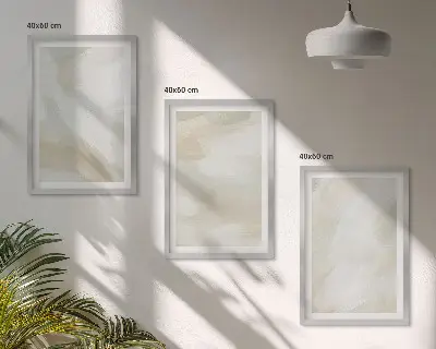 Minimalismus der Farbstruktur 3er-Set Bilder mit Rahmen