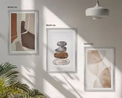 Moderne abstrakte Malerei gerahmtes Bilderset