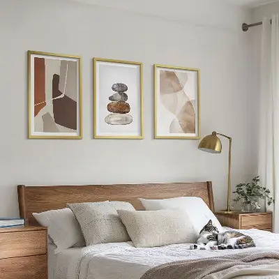 Moderne abstrakte Malerei gerahmtes Bilderset
