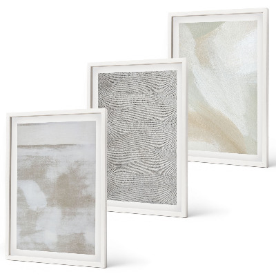 Bilder-3er-set mit rahmen Abstraktes modernes Design