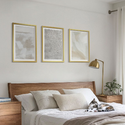 Bilder-3er-set mit rahmen Abstraktes modernes Design
