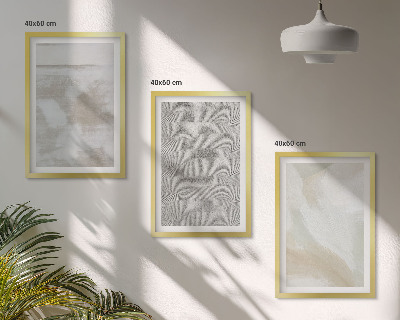 Bilder-3er-set mit rahmen Abstraktes modernes Design