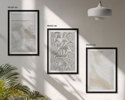 Bilder-3er-set mit rahmen Abstraktes modernes Design