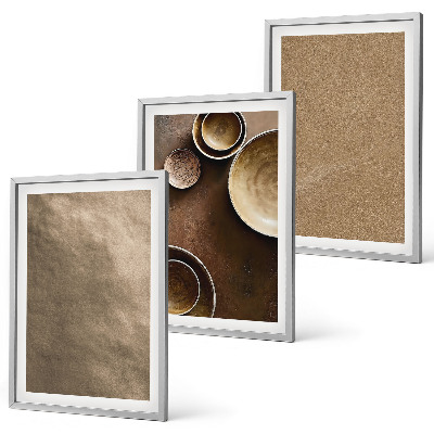 Bilder-3er-set mit rahmen Minimalistische Steinstrukturen