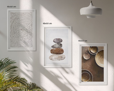 Bilder-3er-set mit rahmen Texturen in der modernen Kunst