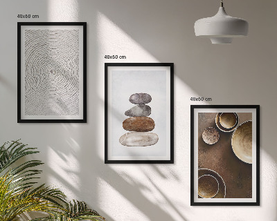 Bilder-3er-set mit rahmen Texturen in der modernen Kunst