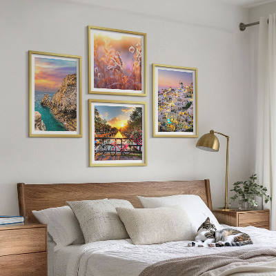 Wanddeko-set Sonnenuntergänge am Meer