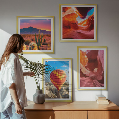 Wanddeko-set Landschaften von Wüstenschluchten