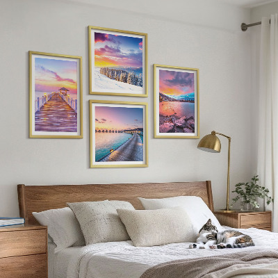 Wanddeko-set Winterlandschaft des Pierbergs