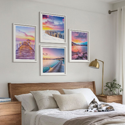 Wanddeko-set Winterlandschaft des Pierbergs